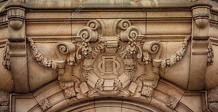 Decor of modern building