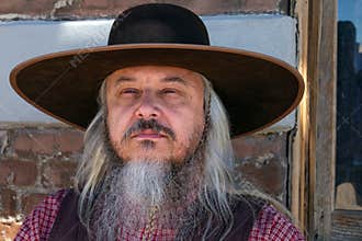 Old Wild West Cowboy Character