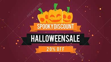 Spooky Discount Halloween Sale 20 off Footage Background