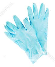 Medical gloves isolated on white