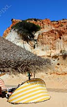 Cliffs at Falesia Beach in Algarve