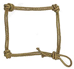 Rope frame with knots