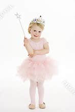 Little Girl Dressed As Fairy
