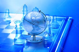World Global Business Strategy Chess Trade