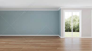 Modern house interior. Empty room.