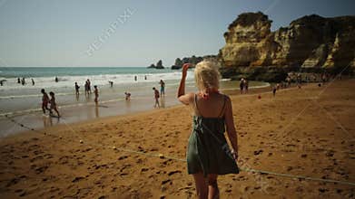 Woman at Dona Ana Beach