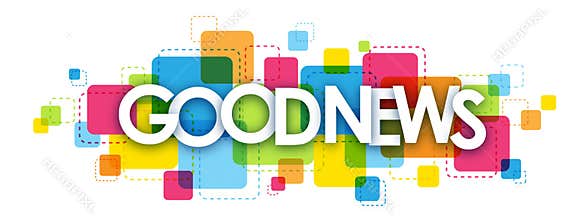 GOOD NEWS letters banner