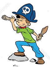 Pirate young boy