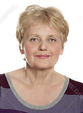 Happy senior woman sixty years old