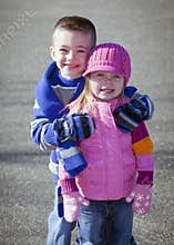 Cute brother and sister