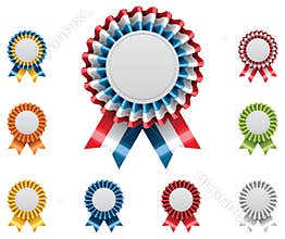 Vector award badges set