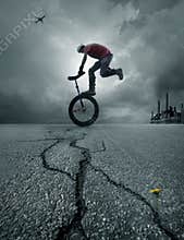 Boy on a bike