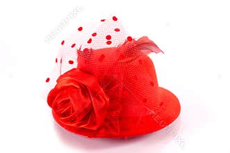Red hat on white