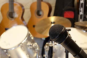 Microphone and music studio