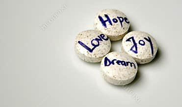 Dream, love, hope and joy concept