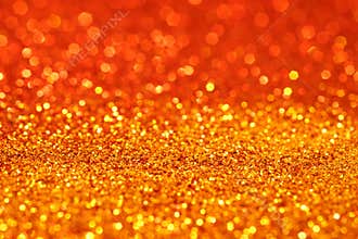 Yellow Gold Orange Glitter Background