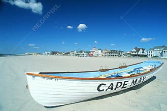 Life Boat on Cape May, NJ beach