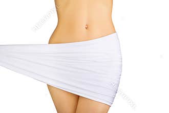 Beautiful slim woman's body