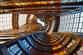 Interior of Beijing Leeza SOHO, China