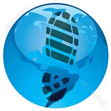 vector global footprint on earth's ecology