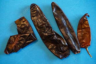 Guajillo chile peppers are widely used in Mexico, Guatemala and the American southwest in traditional food.