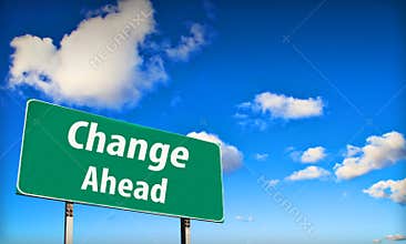 Change ahead sign