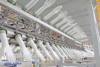 Acrylonitrile butadiene gloves production line