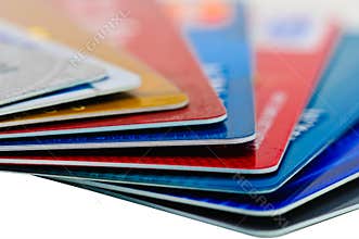 Credit cards and as a background.