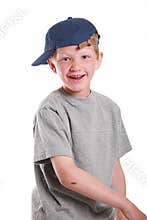 Child making funny face