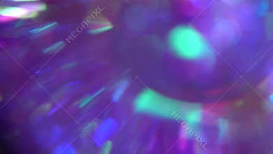 Glass neon purple very peri gradients holographic background. Crystal prism refracting light in vivid rainbow colors