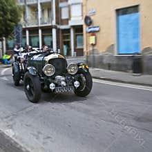 Historic car cornering