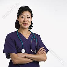 Woman doctor.