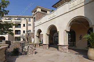 Antique resort hotel Arched gate