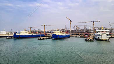 Busy Xuwen Port, Zhanjiang City, Guangdong