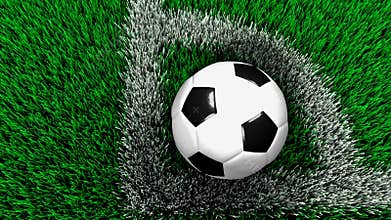 Soccer or football corner kick