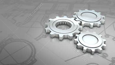 Mechanical engineering animation.