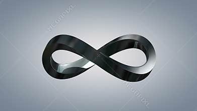 Infinity sign 3d animation.