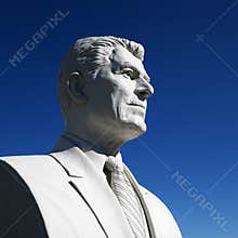 Bust of Ronald Reagan sculpture in President's Park, Black Hills