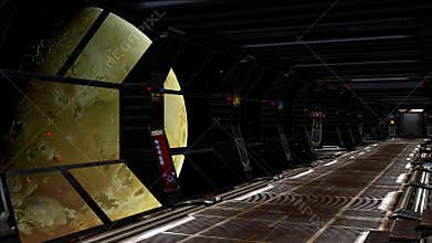 Animation of the exoplanet viewed from starboard side of a spacecraft.