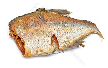 Long-cooked fish. Baked in a Russian oven on straw