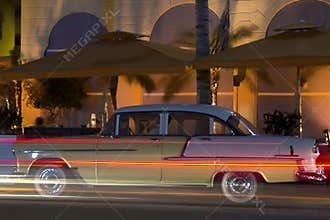 Miami ocean drive night