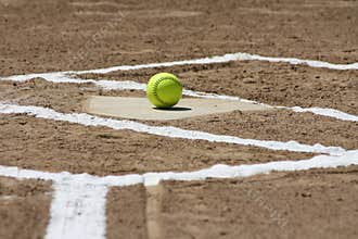 New Softball at home plate