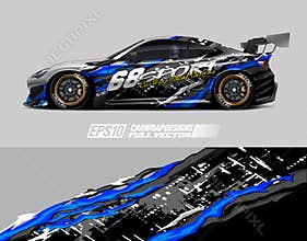 Race car wrap decal designs