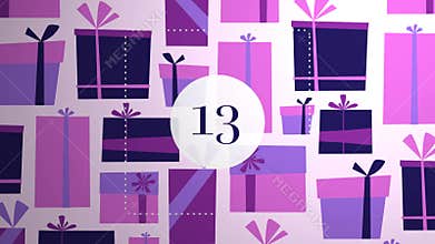 Christmas Advent Calendar 3D Window Opening Reveal Panels