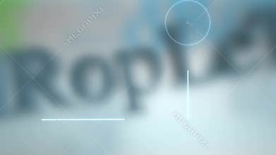digital droplet for video background.