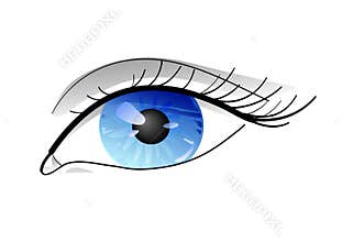 Blue eye - Close-up