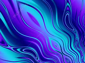Blue Purple Wavy Lines Pattern