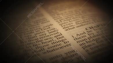 Abstract Old Vintage Holy Bible Pages Background Animation