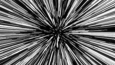Hyperspace Jump Fx Background With Shining Starburst