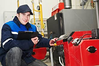 Heating engineer repairman